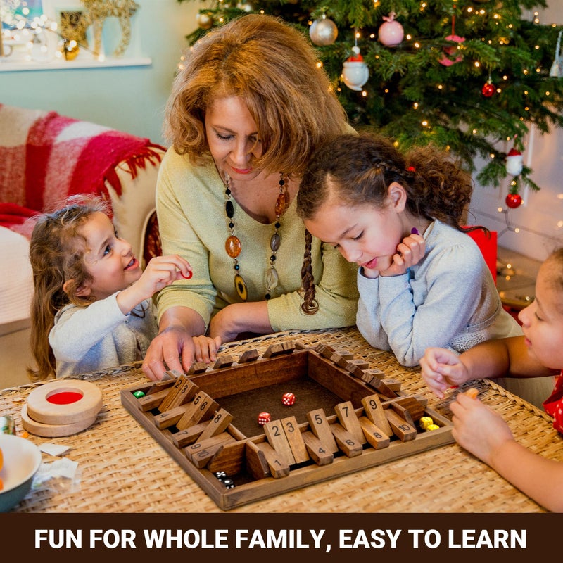 روبودا اللعبة اللوحية Shut The Box Dice بأربعة طرق. - Image 2