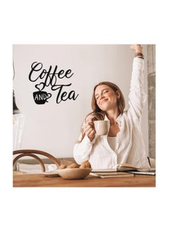 MIRFA Wooden Wall Art With Self Adhesive Base - Black (Coffee And Tea)  - Image 3