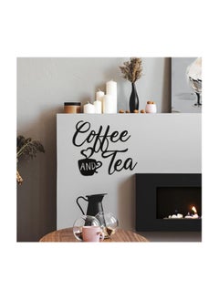 MIRFA Wooden Wall Art With Self Adhesive Base - Black (Coffee And Tea)  - Image 4