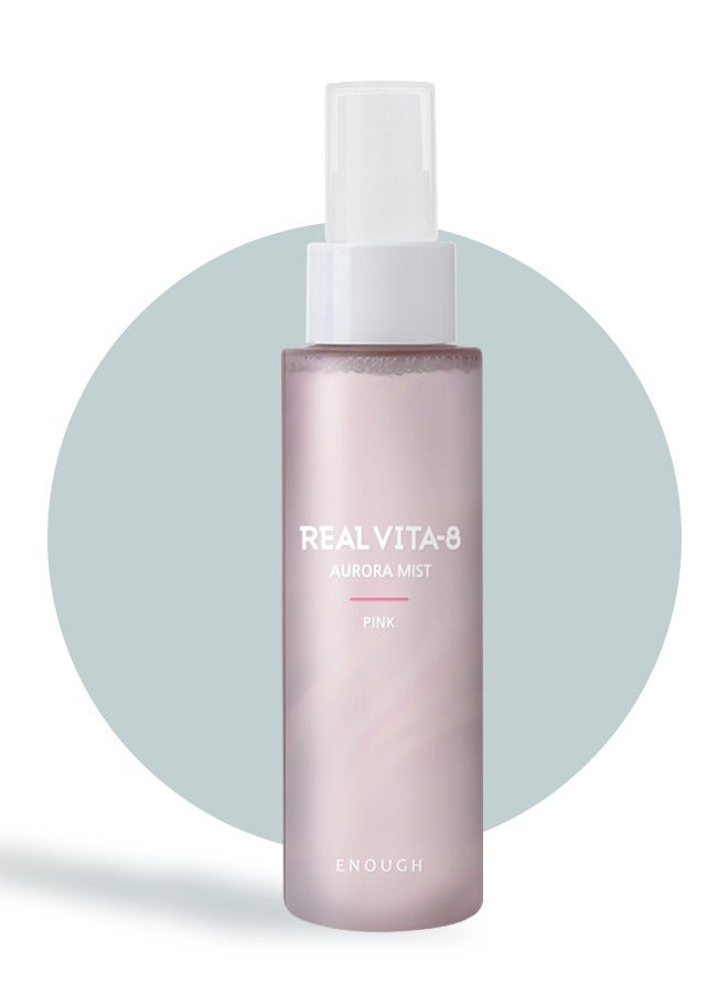 رذاذ ENOUGH Real Vita 8 Aurora Mist – ترطيب مكثف وتغذية للبشرة – 80 مل