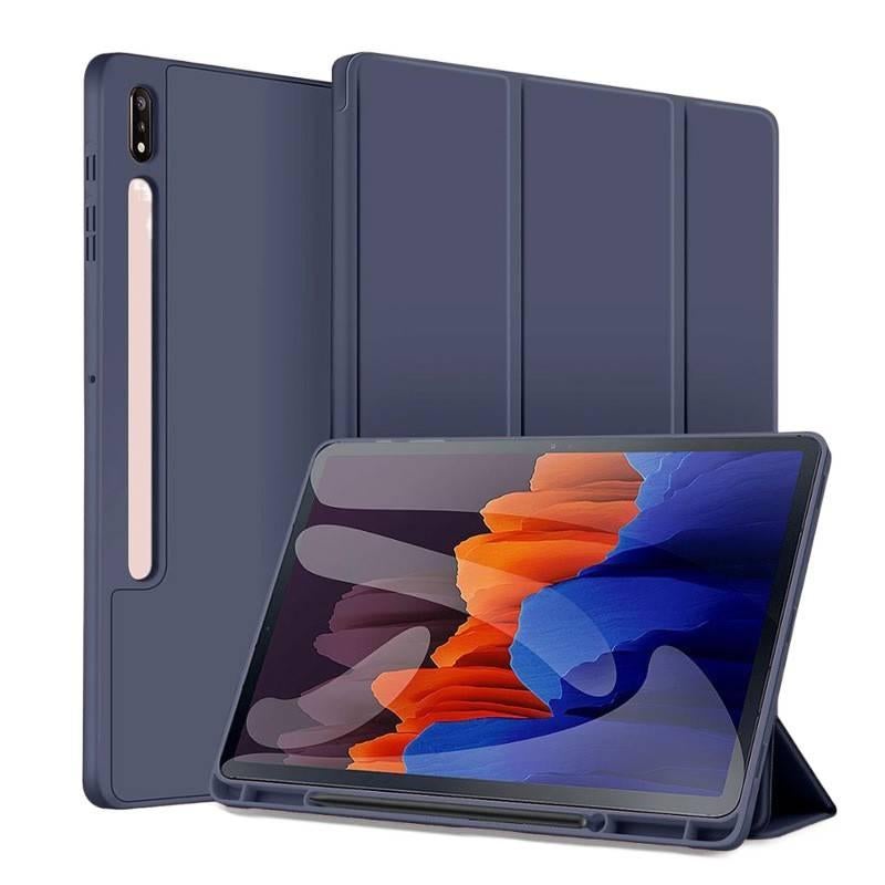 DGG حافظة سامسونج تاب متوافقة مع Samsung Galaxy Tab S8 Plus / Samsung Galaxy Tab S6 Lite مع حامل قلم باللون أسود مع غطاء حماية ووظيفة حامل وحمل يومي للتابلت بوظيفة حامل باللون الأسود. - Image 4
