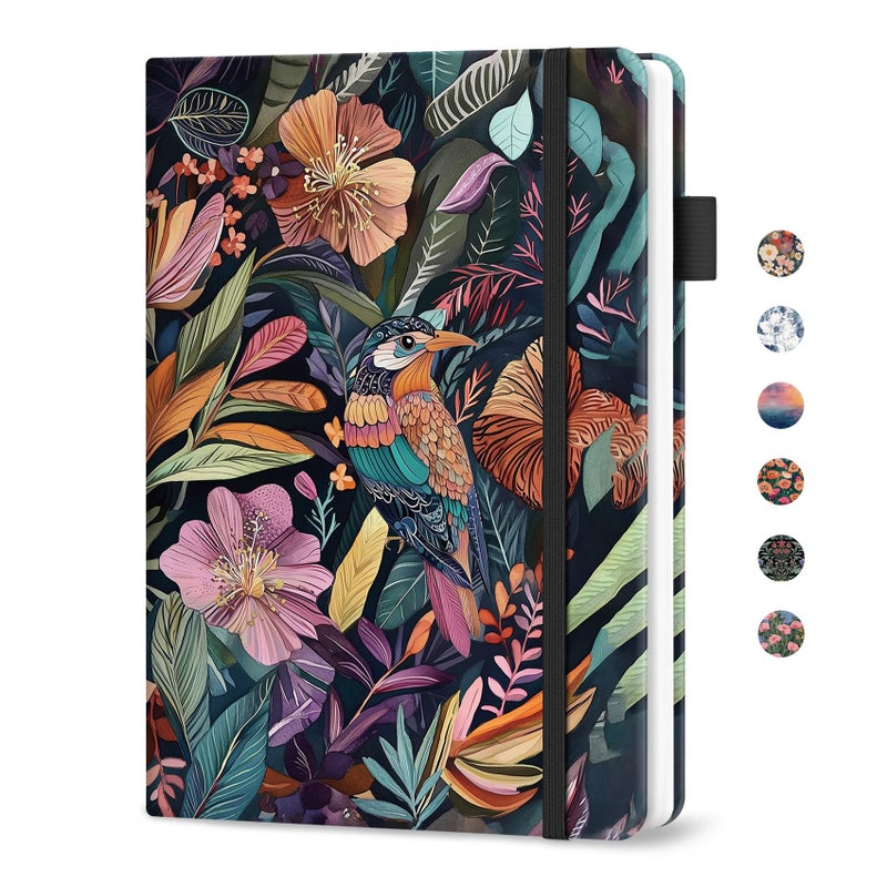 Taja Password Keeper Book with Alphabetical Tabs, Small Password Books for Seniors, Password Notebook for Internet Website Address Log in Detail, Password Logbook with Colorful Designs - Tropical Songbird - Image 1