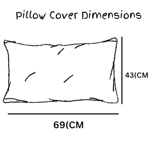 RRC Super Soft Brushed Microfiber Cotton Pillow Covers,Set of 4 (Total 8 Pcs) Pillow Covers,17X27(Inches) Pillow Covers (Multicolour) - Image 4