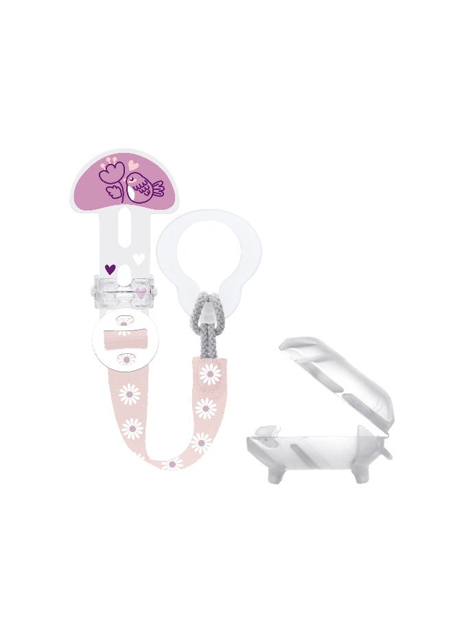 Mam Baby Clip-It! & Cover Pink Sealife - Image 1