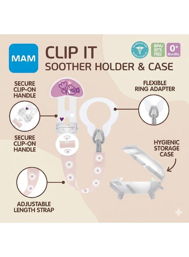 Mam Baby Clip-It! & Cover Pink Sealife - Image 5