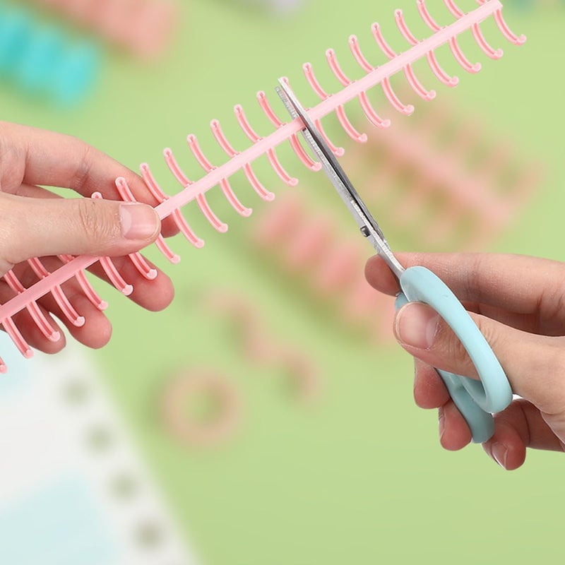 SUPVOX 30pcs Plastic Binding Combs 30-Ring Binding Spines Assorted Colors for DIY Photo Album Notebook and Calendar Making Office Supplies Random Color - Image 5