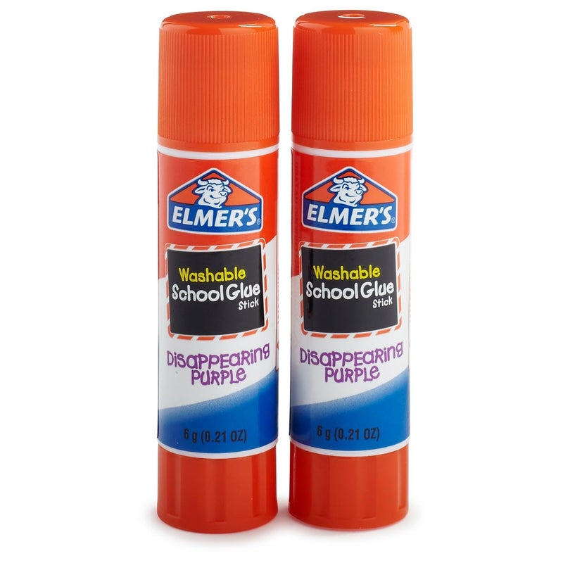 ELMER'S Glue Stick 2pk 6G Disap PURPL - Image 4