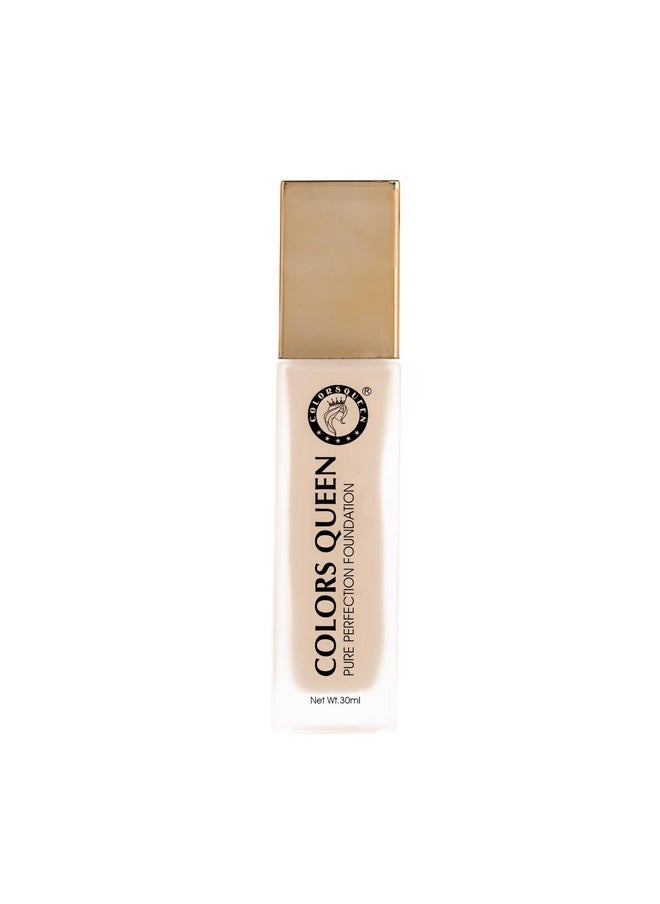 Pure Perfection Foundation - 01 White Ivory, 30Ml | Oil Free, Long Wearing, Lightweight Foundation | Easy To Blend, Matte Liquid Foundation For Face Makeup Infused With Jojoba Seed Oil - pzsku/Z1AD5C19B8ED5AA6A47FDZ/45/_/1733730012/ad3e4501-ed4d-43a7-8a5f-29c4c18720f3