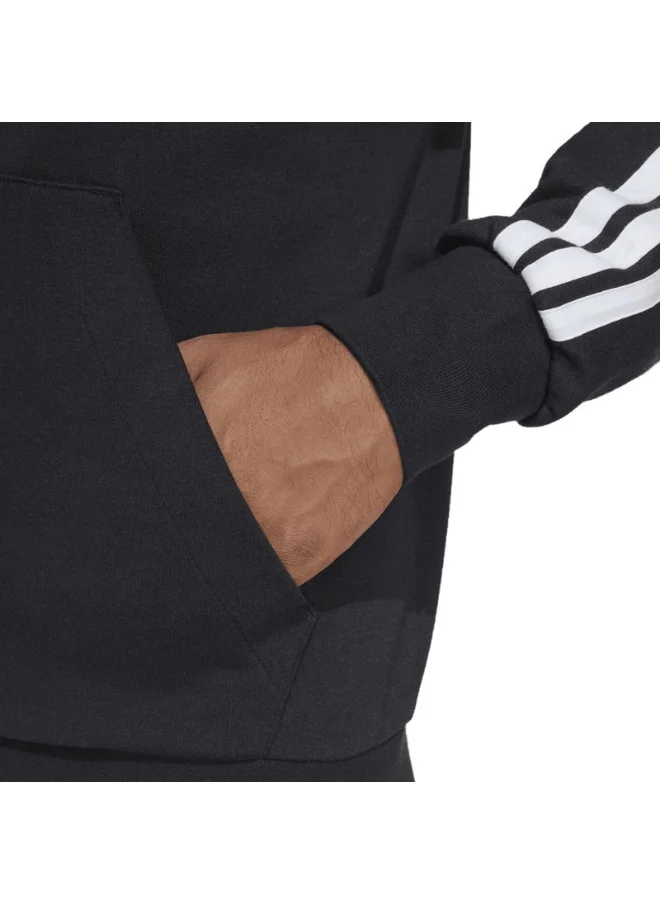 اديداس adidas M 3S FT FZ HD Black Training TRACK TOPS for Men - 2XS