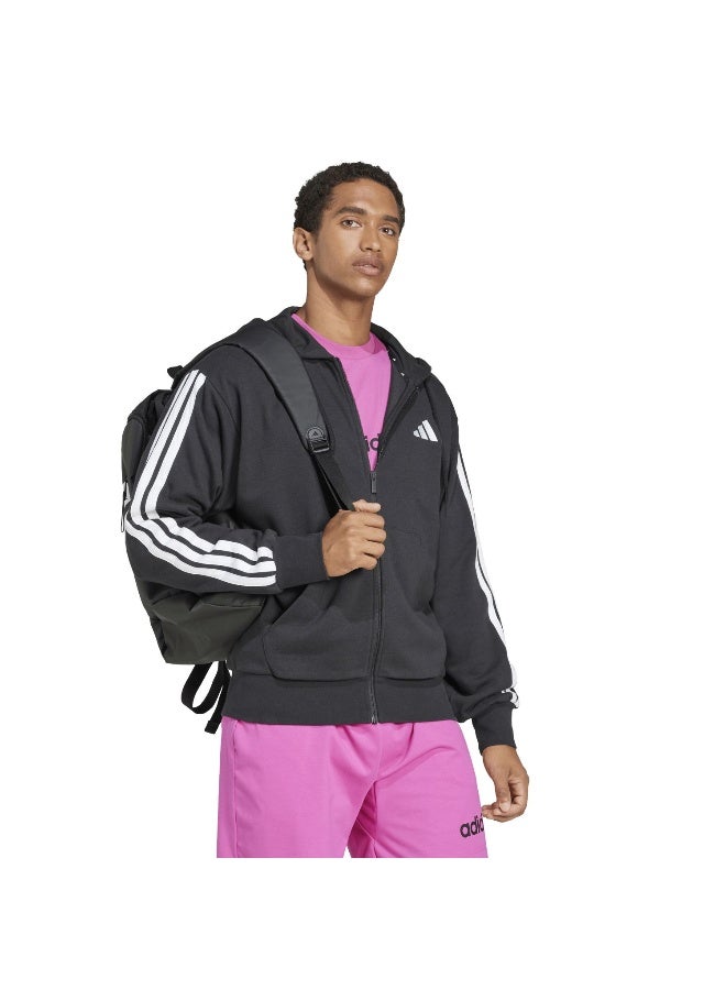 Adidas Adidas M 3S Ft Fz Hd M Black Not Sports Specific Track Tops For Men - Image 4