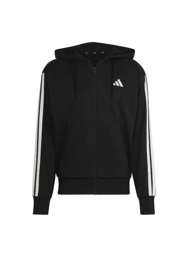 Adidas Adidas M 3S Ft Fz Hd Black Training Track Tops For Men XS