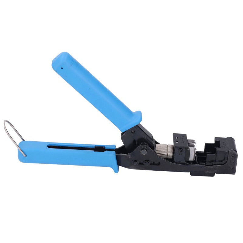 RJ45 Crimp Tool Cat5e Cat6A Cat6 One-Handed Trimming 8 Wires - Adjustable Cutting Depth Stainless Steel Keystone Jack Terminator for Everest Media UTP - Image 1