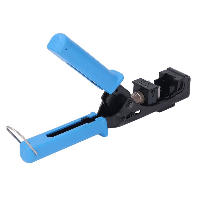 RJ45 Crimp Tool Cat5e Cat6A Cat6 One-Handed Trimming 8 Wires - Adjustable Cutting Depth Stainless Steel Keystone Jack Terminator for Everest Media UTP - Image 4