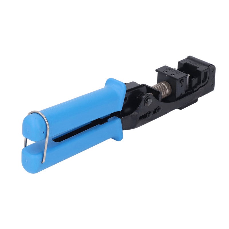 RJ45 Crimp Tool Cat5e Cat6A Cat6 One-Handed Trimming 8 Wires - Adjustable Cutting Depth Stainless Steel Keystone Jack Terminator for Everest Media UTP - Image 2
