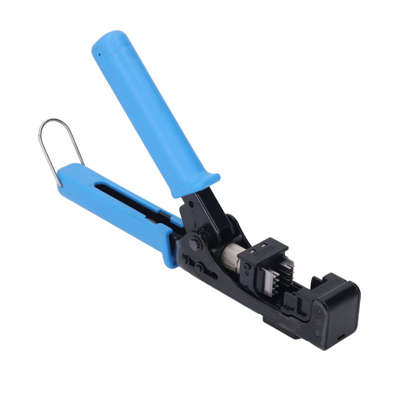 RJ45 Crimp Tool Cat5e Cat6A Cat6 One-Handed Trimming 8 Wires - Adjustable Cutting Depth Stainless Steel Keystone Jack Terminator for Everest Media UTP - Image 5