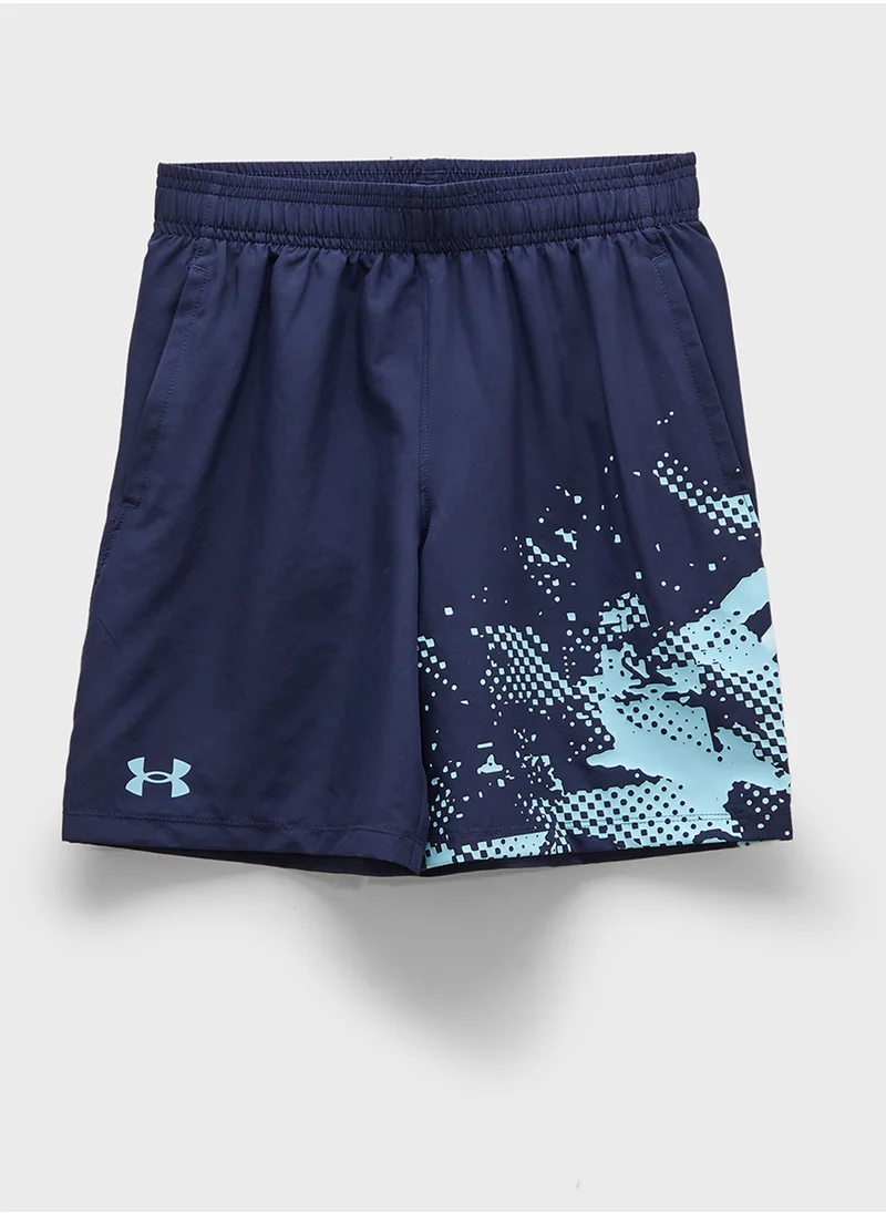 UNDER ARMOUR Youth Tech Woven Graphic Shorts
