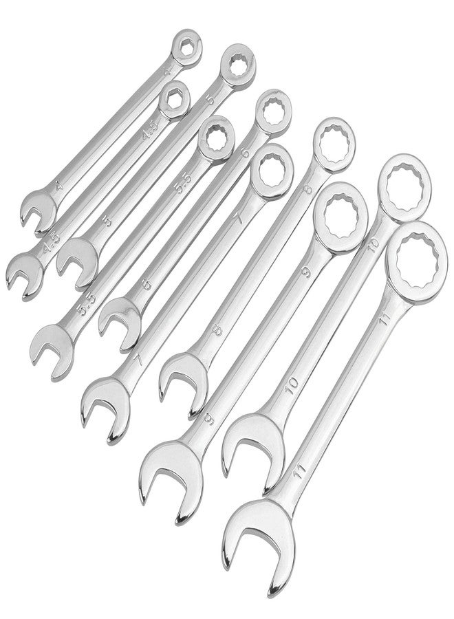 ياكاموز مجموعة مفاتيح ربط صغيرة من ياكاموز، مكونة من 10 قطع، بمقاس متري 4-11 مم، مفتوحة وطرف صندوقي، مجموعة مفاتيح ربط صغيرة - Image 2