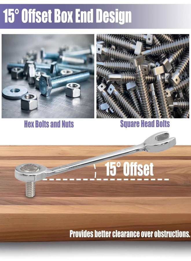 ياكاموز مجموعة مفاتيح ربط صغيرة من ياكاموز، مكونة من 10 قطع، بمقاس متري 4-11 مم، مفتوحة وطرف صندوقي، مجموعة مفاتيح ربط صغيرة - Image 5