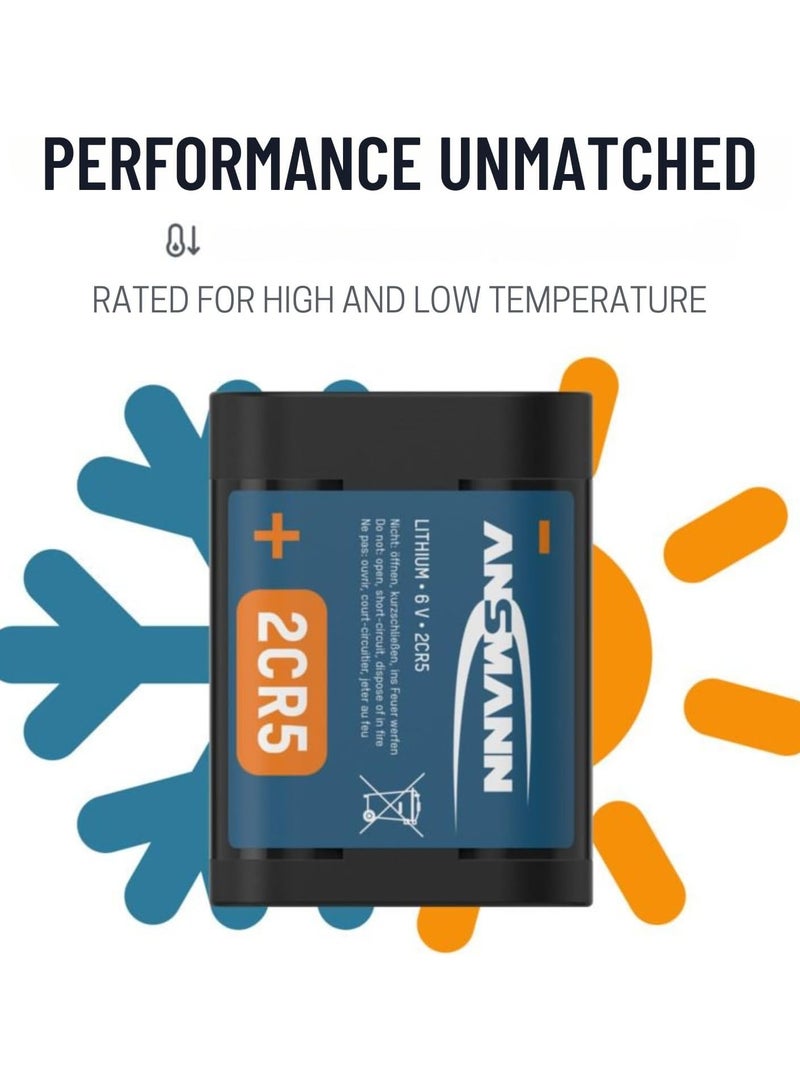 ANSMANN Ansmann Lithium-Battery 2CR5 / 6 V High Performance Power Cameras Watches Calculators Toys DSLR Medical Equipment  - Image 4