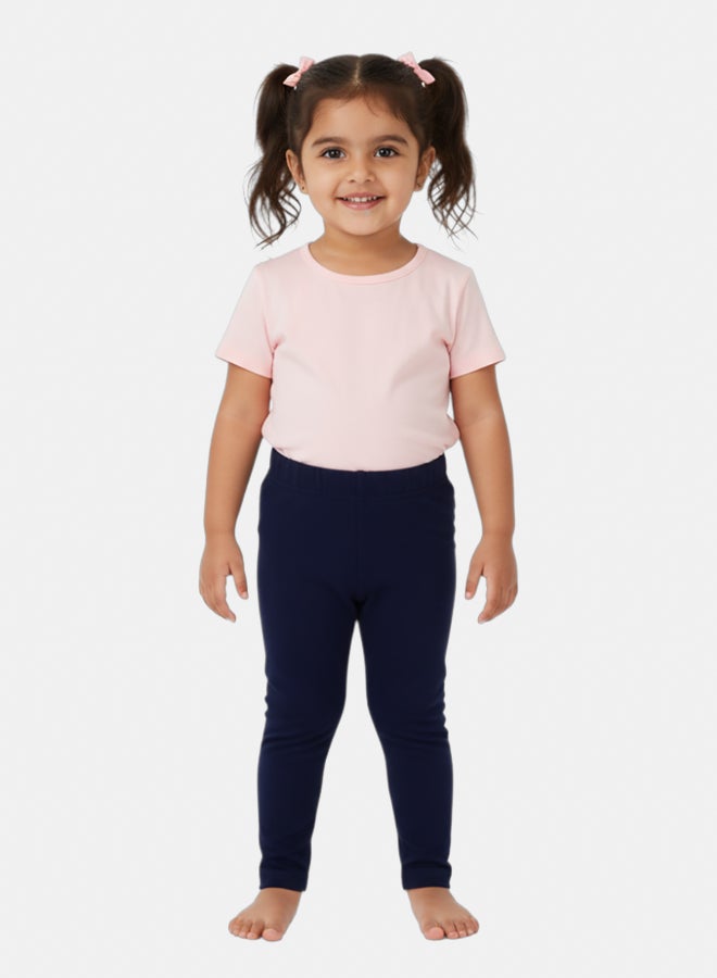 Our kids Girls Soft & Stretchy Everyday Leggings – Dark Grey - Image 3