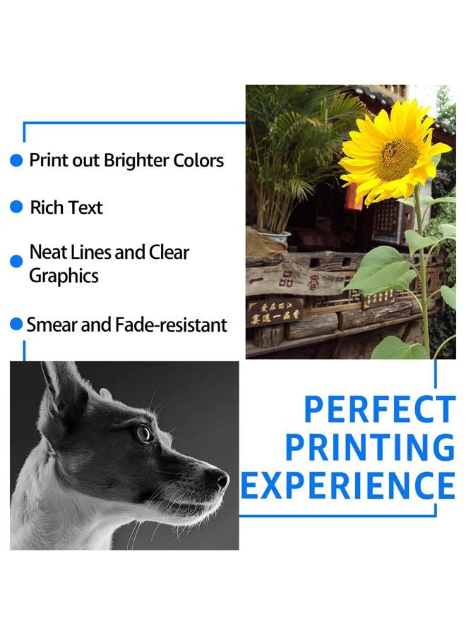 SuperInk Remanufactured 65 High Yield Ink Cartridge Replacement for HP 65XL N9K04AN N9K03AN Compatible with Deskjet 2600 2620 3720 3752 3758 Envy 5000 5052 5055 5058 Printer (1 Black, 1 Tri-Color) - Image 5