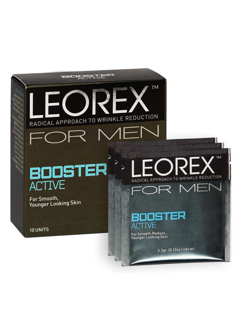 leorex Booster Active For Men AntiWrinkle Tightening Lift Firm Cream  Ultra Cream Repair Facial Mask Age Eraser Firming Creams Rejuvenating AntiAging Creams 10 Treatments 33 Grams 
