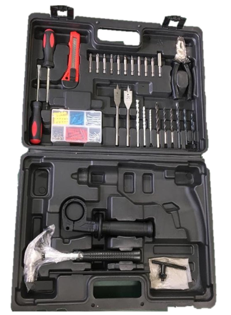 Hikoki مثقاب هيكوك 13 مم، 550 واط، سرعة متغيرة قابلة للعكس، مدمج 1.8 كجم مع صندوق أدوات – نموذج DV13VSTEGZ - Image 3