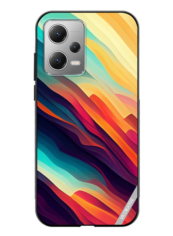 VR CREATIVE Protective Case Cover For Xiaomi Redmi Note 12 Abstract Colorful  With Gradient Patterns Design Multicolour - Image 1