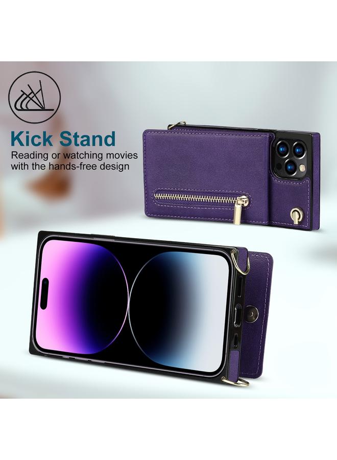 اس-توب جراب هاتف iPhone 14 Pro Max بسحاب متقاطع مع حامل - Image 3