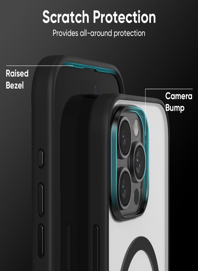 FLOLAB Surtect Tri-Fusion Magnetic for iPhone 16 Pro Max Case Protective Slim Design Magsafe Compatible Military Grade - Black Matte Translucent - Image 5