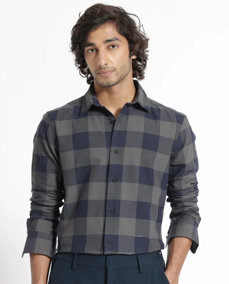 Rare Rabbit Men's Gingham Check Shirt