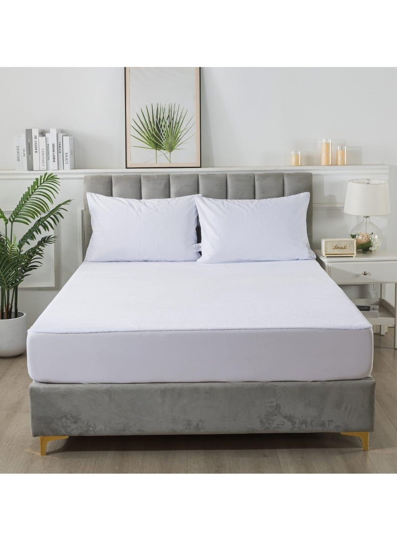 Dibaj Premium Waterproof Mattress Protector Covers – Breathable Hypoallergenic Fabric – 100x200 cm + 35 cm – Deep Pocket Bed Cover for Ultimate Comfort - Image 1