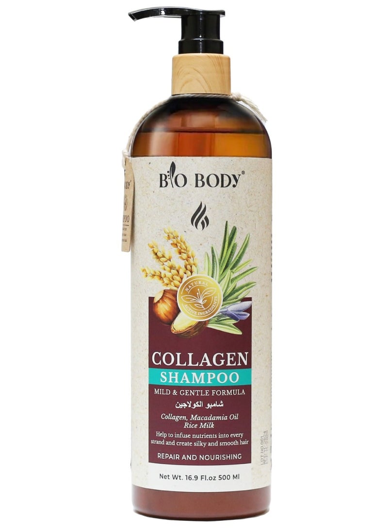 bio-body Collagen Hair Shampoo - Mild & Gentle Formula