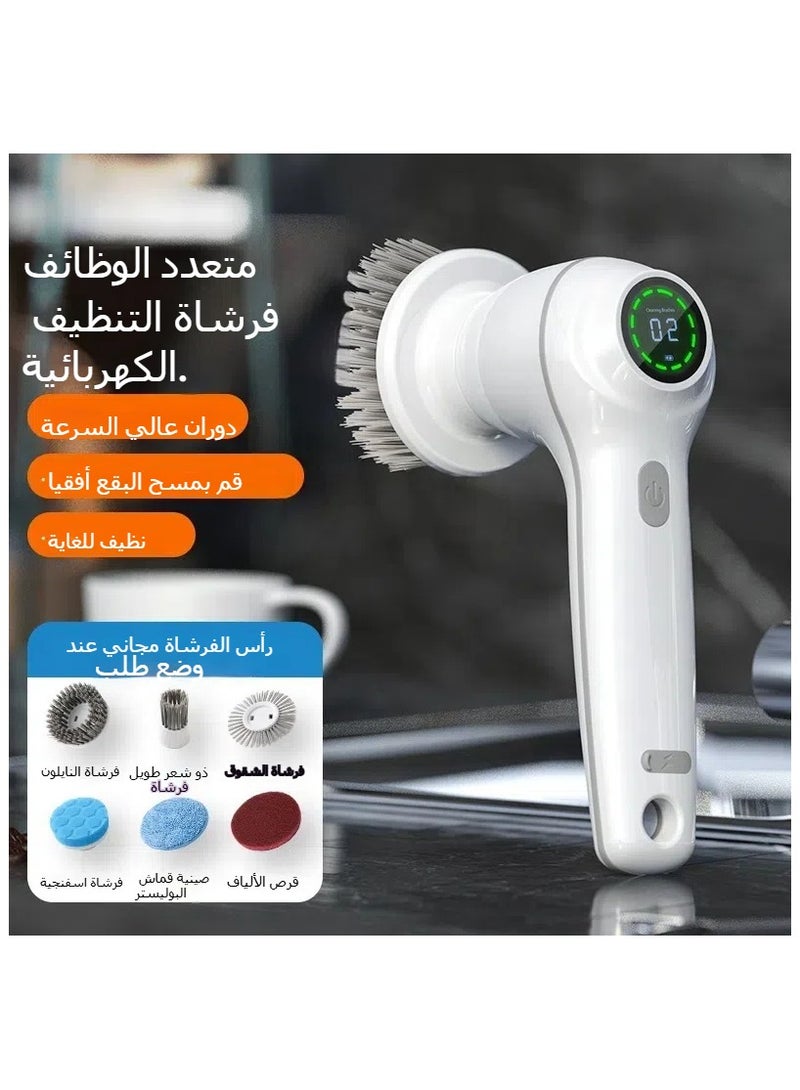 عام فرشاة غسل الأطباق اليدوية للمطبخ والمنزل - فرشاة حمام وعمومة القدر - أداة فرشاة تنظيف كهربائية متعددة الوظائف - Image 1