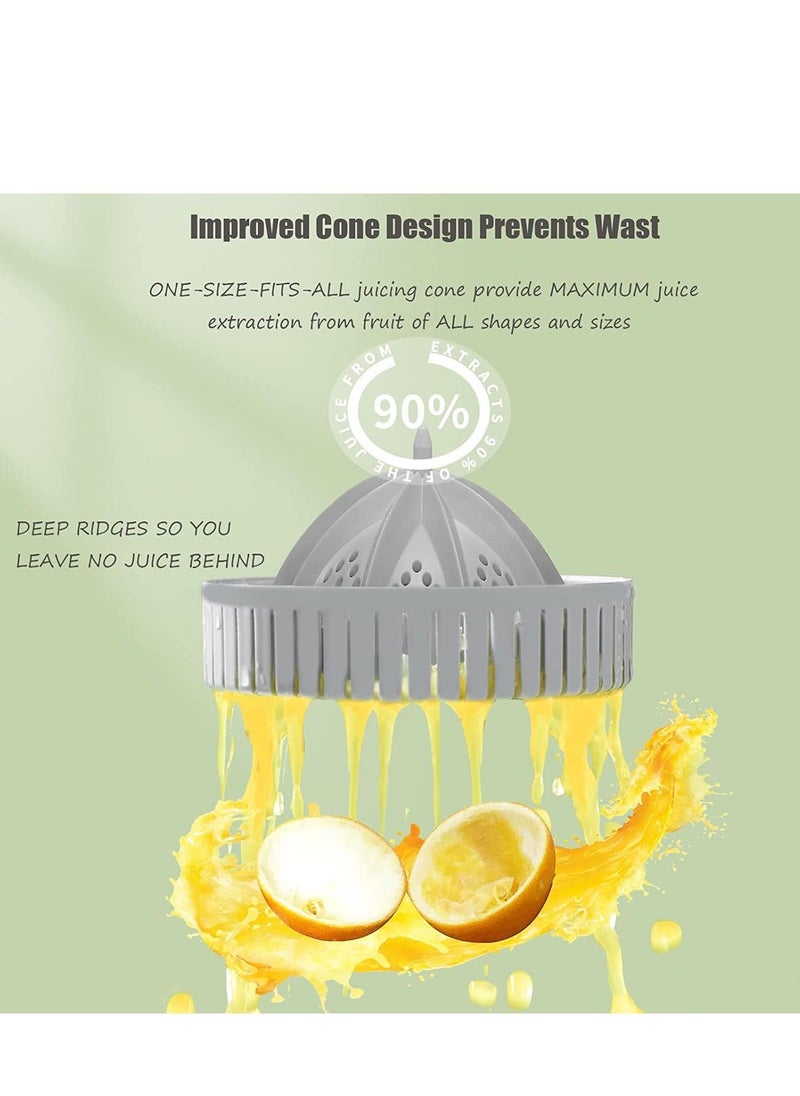 Citrus Juicer Hands Free Electric Orange Juicer, Button Easy Press Fruit and Vegetable Juicer - USB Charging Portable Electric Orange Juicer for Orange Lemon Tomato Grape