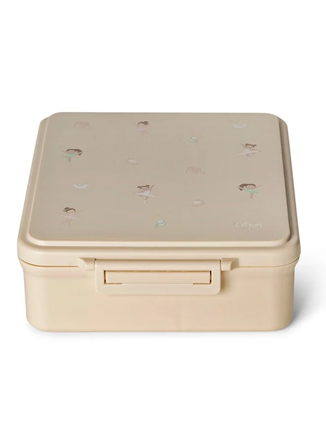 Citron Grand Lunchbox With 4 Compartments For Kids - Includes 1 Thermos Food Jar, Leak Proof And Bpa Free Lunch Box For Kids - Ballerina