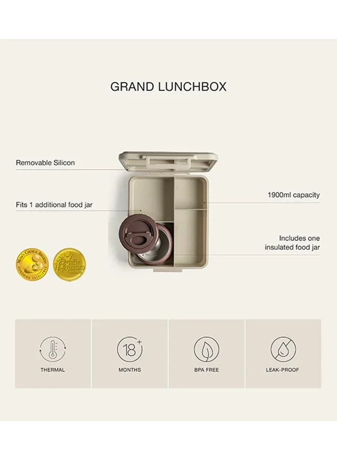 Citron Grand Lunchbox With 4 Compartments For Kids - Includes 1 Thermos Food Jar, Leak Proof And Bpa Free Lunch Box For Kids - Ballerina