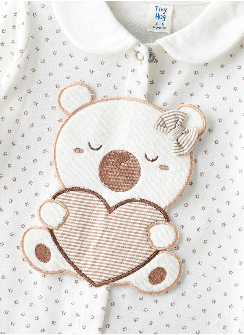 Tiny Hug - Baby Boys' Cotton Knit Sleepsuit - Image 1