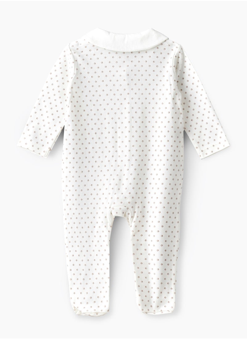 Tiny Hug - Baby Boys' Cotton Knit Sleepsuit - Image 1