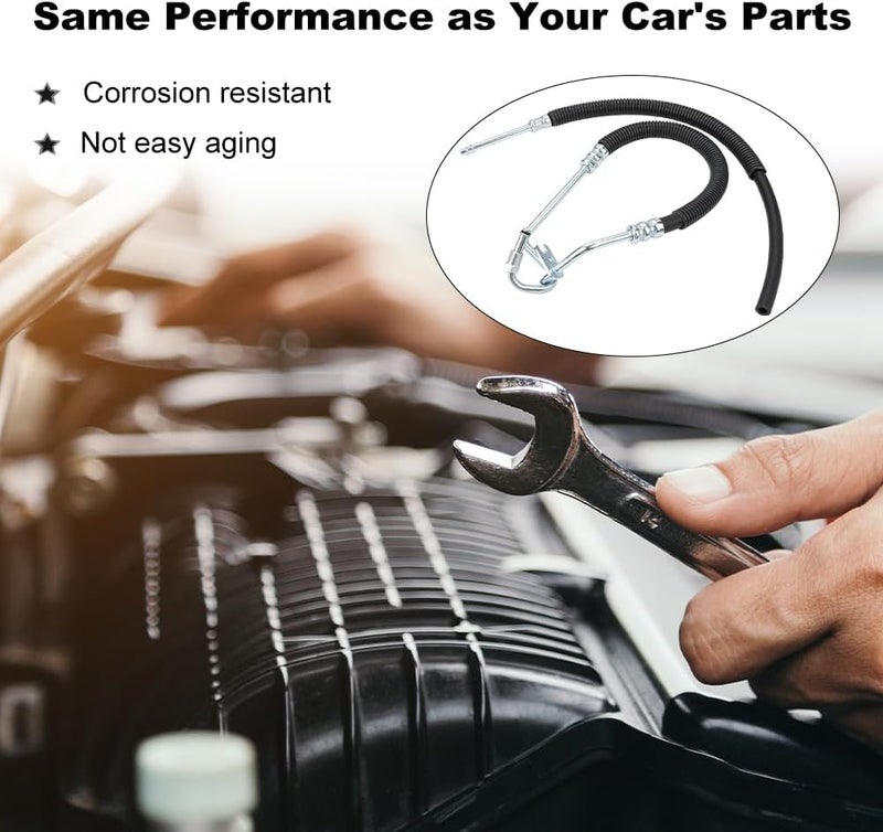 WMPHE Power Steering Pressure Hose & Steering Return Line Kit for Chevy and GMC Vehicles - Image 5