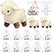 Shappy 12 Pcs Mini Easter Stuffed Animal Nativity Plush Sheep Plush Toy Religious Stuffed Animal Easter Party Favors Basket Stuffers Christian Gifts for Baptism First Communion Christening - Image 2