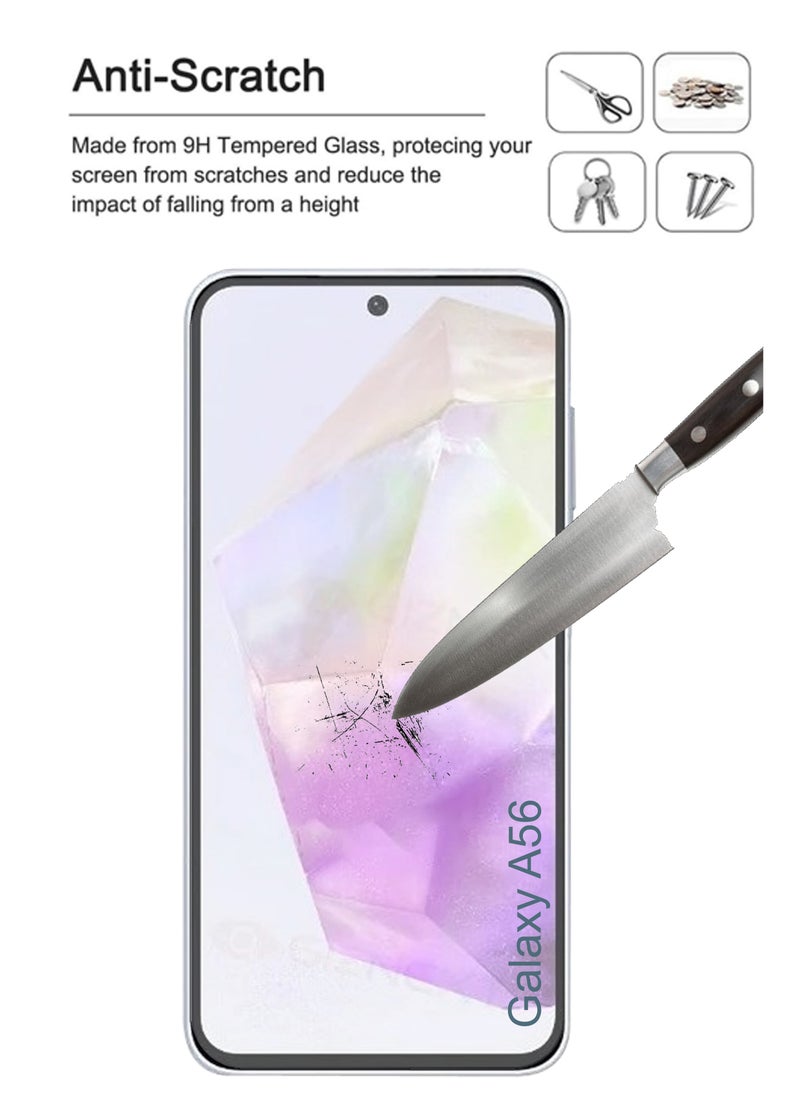 Generic - Samsung Galaxy A56 - Tempered Glass Screen Protector - Delicate Touch , Higher Transparency , Easy to Install ,Anti-scratch and Bubble-free Screen Protector - Clear - Image 1