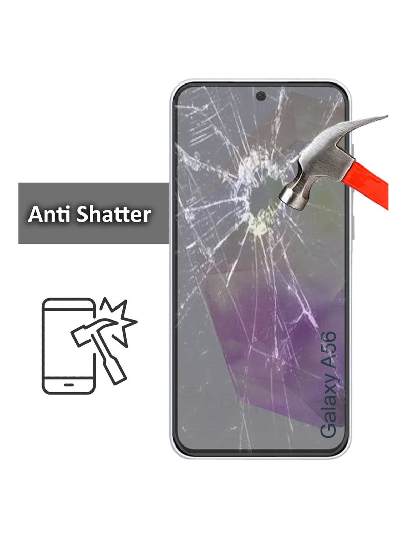 Generic - Samsung Galaxy A56 - Tempered Glass Screen Protector - Delicate Touch , Higher Transparency , Easy to Install ,Anti-scratch and Bubble-free Screen Protector - Clear - Image 1