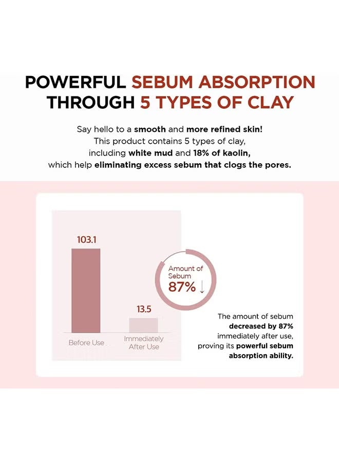 سكين قناع الطين السريع لتفتيح المسام من مدغشقر بخلاصة السنتيلا، 27 غرام - Image 4