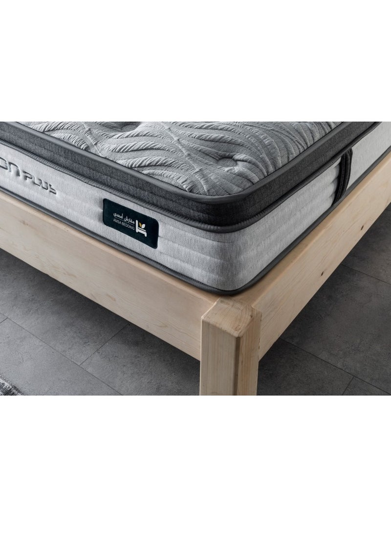 AMSA - Carbon Plus Mattress - Isolated Pocket Springs with Advanced Technology for Body Support and Perfect Comfort - Ideal for Quiet and Deep Sleep - Image 1