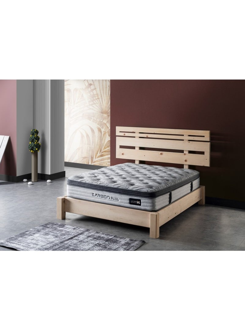 AMSA - Carbon Plus Mattress - Isolated Pocket Springs with Advanced Technology for Body Support and Perfect Comfort - Ideal for Quiet and Deep Sleep - Image 1
