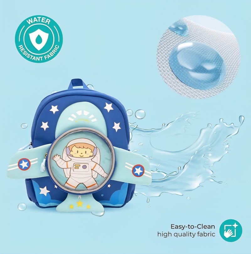 Astronaut Style Kids Space Backpack - Lightweight Shoulder Bag for Travel Book Bag Preschool and Kindergarten - Boys and Girls - Image 5