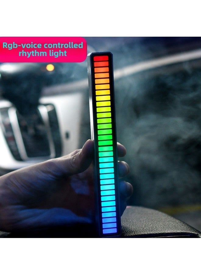 Loquat RGB Voice Control Voice Control Music Rhythm Light LED Computer Car Atmosphere Pickup Light-Color:White-APP-Dimensions:5V (plug-in Line) - Image 4