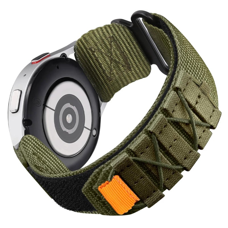 Bluejw Breathable Canvas Nylon Replacement Watch Strap for Samsung Galaxy Watch Active 2 / Gear S3 44mm 40mm and Huawei GT 2 / GT 3 Pro – Lightweight Comfortable Sports Band - Image 1