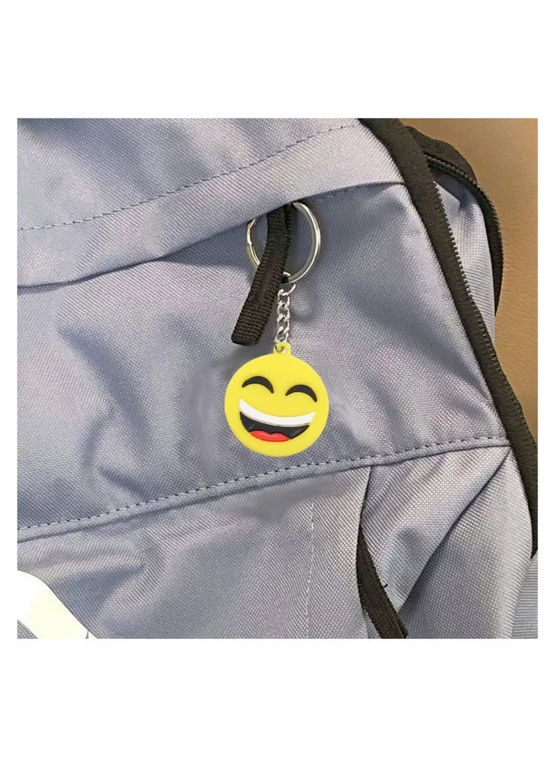SYOSI Emoji Keychains Mini PVC Party Favors for Kids Birthday Supplies Emoticon Gifts Toys Prizes 3.74" Set of 34 - Image 4